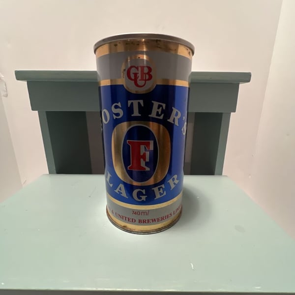 Foster's Lager Beer Can Size 25 oz Vintage Empty Steel