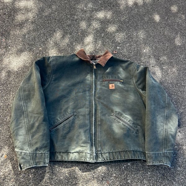 Carhartt Detroit Jacket Size 2XL Tall Moss Green