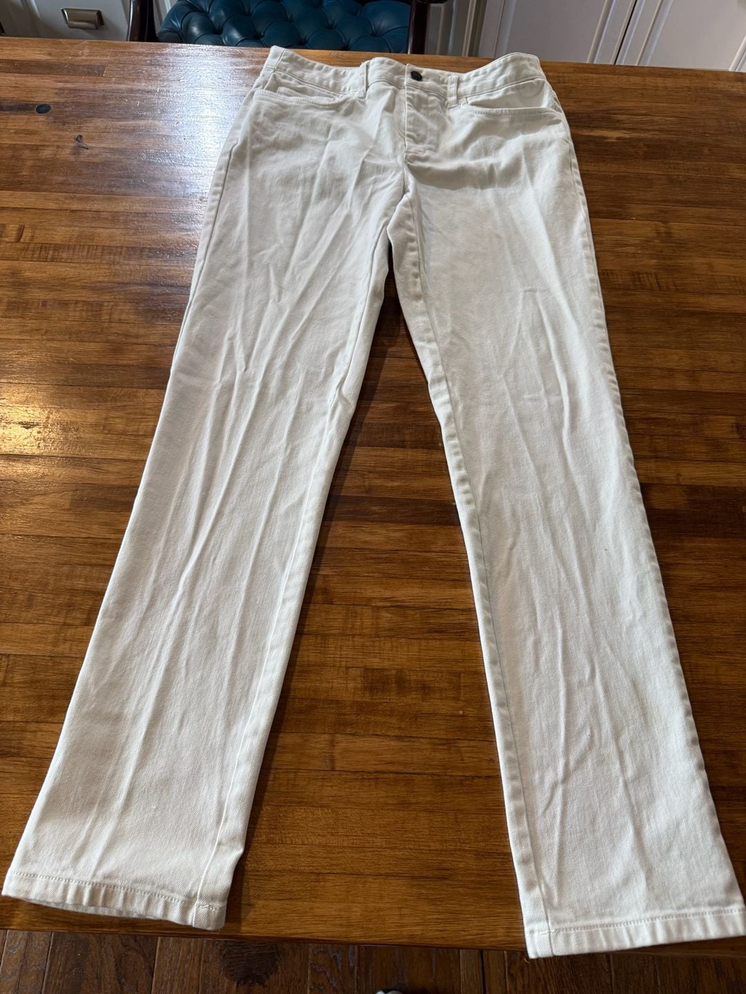 Brooks Brothers Red Fleece Pants Size 4 White Denim (n1) 2