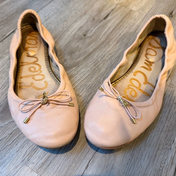 Sam Edelman Felicia Ballet Flat Size 8 Pink Leather