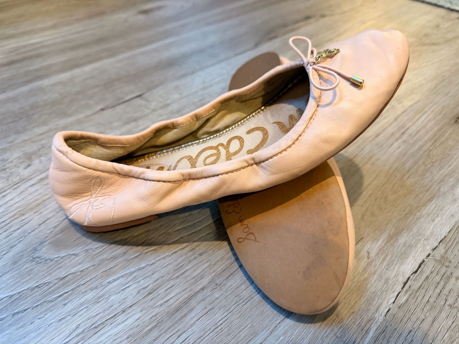 Sam Edelman Felicia Ballet Flat Size 8 Pink Leather 3