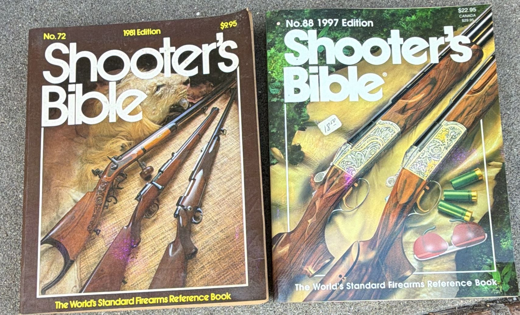 Shooter's Bible No. 72 and No. 88 Reference Books Lot 1