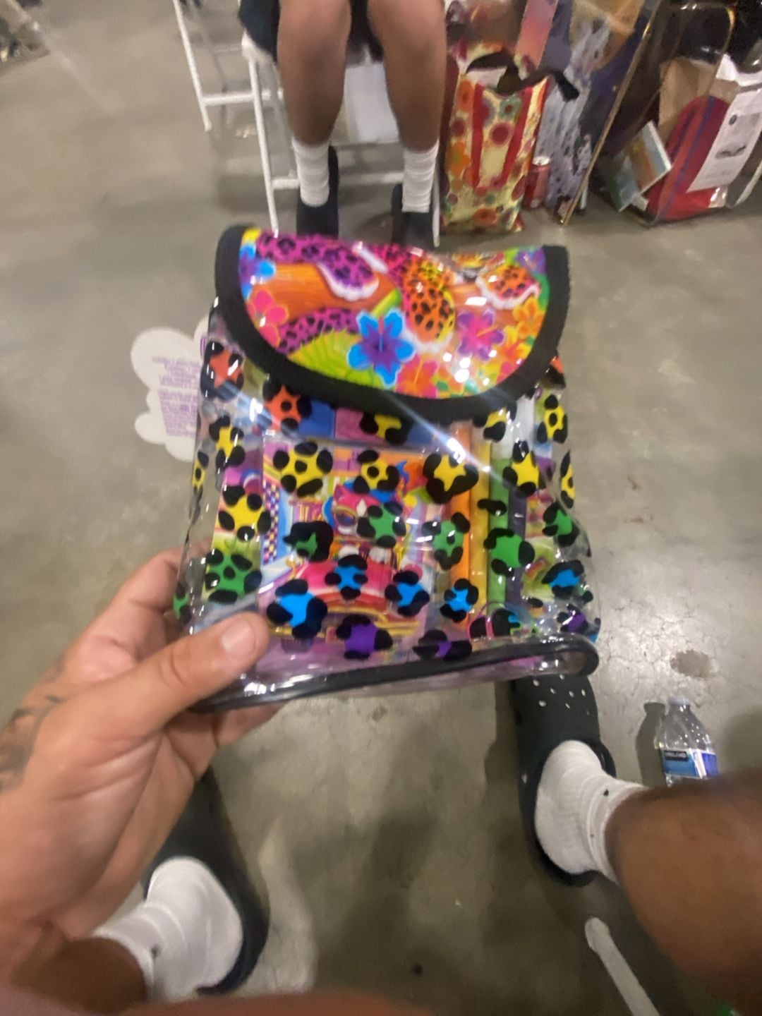 Lisa Frank Clear Vinyl Mini Leopard Backpack 1