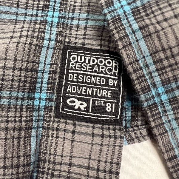 Outdoor Research Plaid Hiking Shirt Size L/G