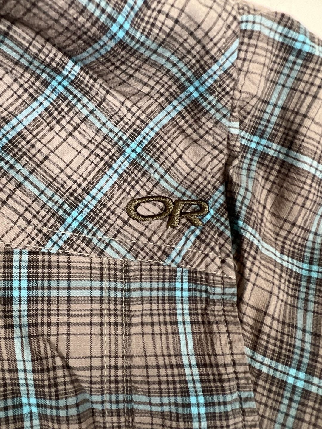 Outdoor Research Plaid Hiking Shirt Size L/G 8