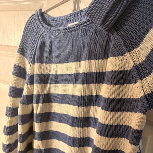 Aerie Striped Sweater Size XXS Blue White Knit Pullover