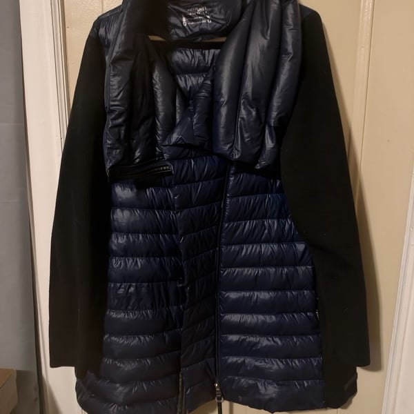 Calvin Klein Performance Jacket Size 2X Blue Down Puffer Coat