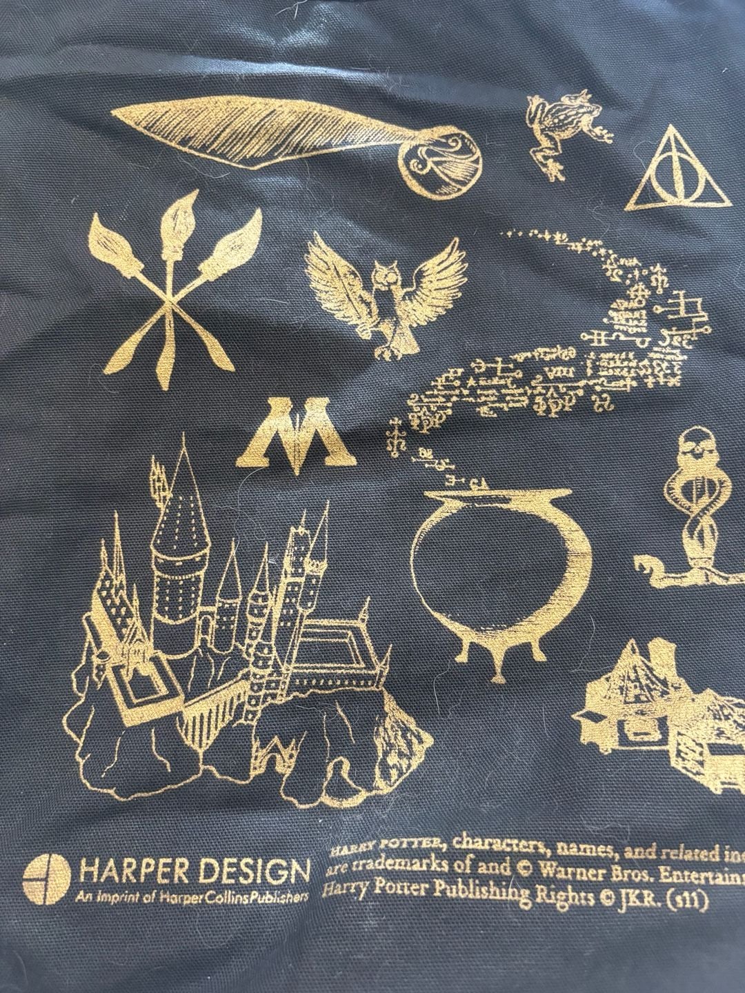 Harper Design Harry Potter Page To Screen Black Tote Bag 3