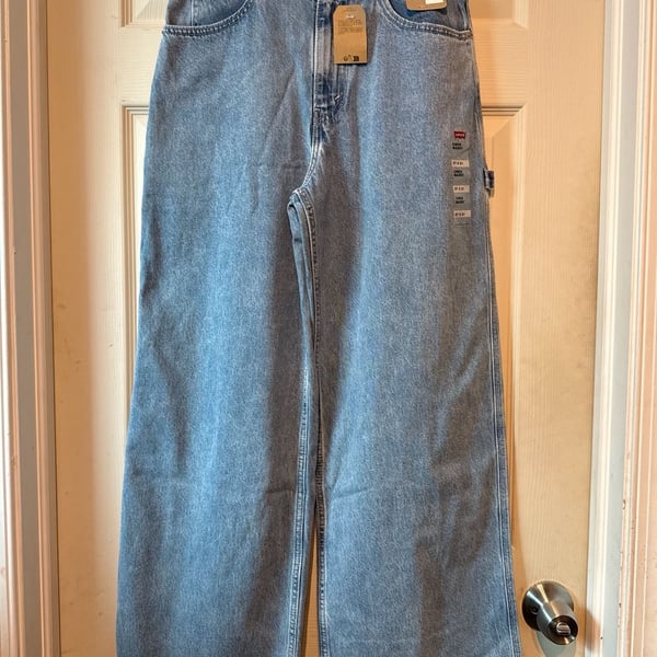 NWT Levi's Cinch Baggy Size 27x31 High Rise Straight Leg Denim Jeans