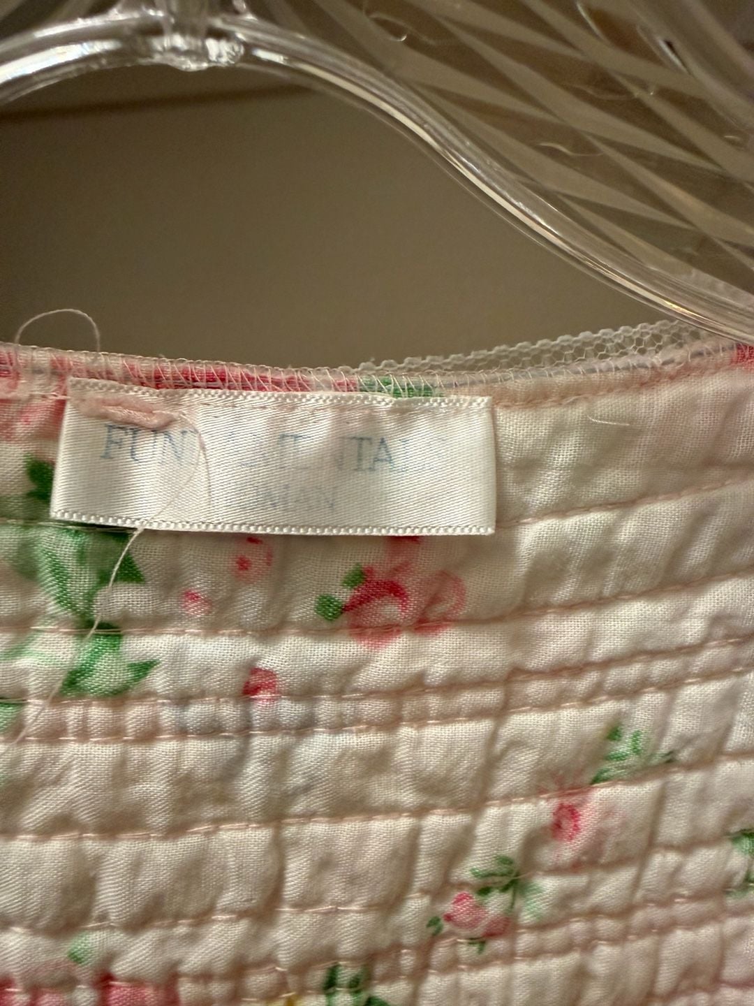 Fundamentals Vintage Quilted Floral Nightgown House Dress 7