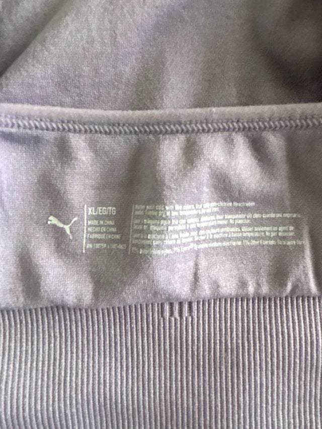 Puma Seamless Adjustable Sports Bra XL Purple Wirefree Active Wear 7