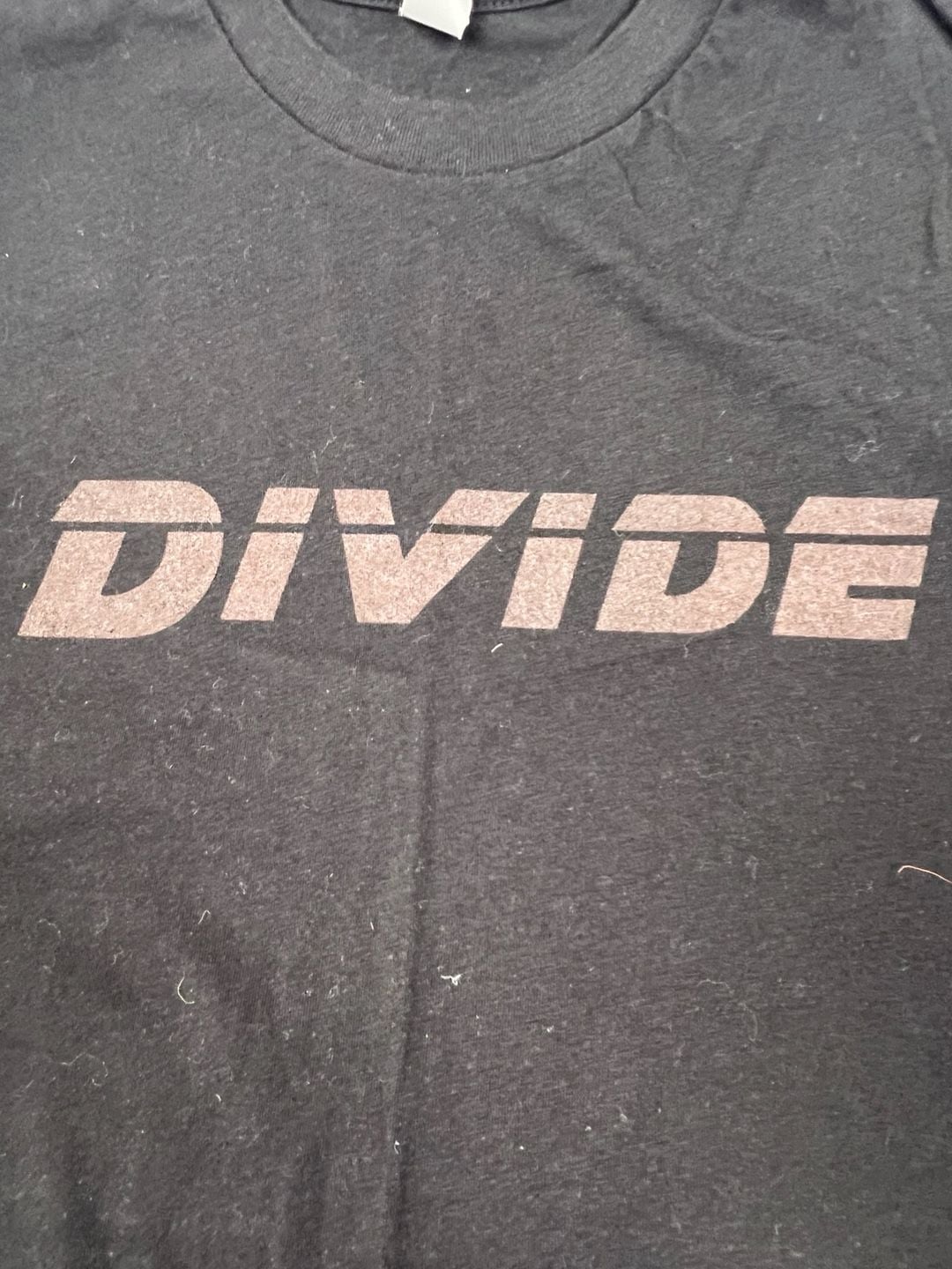 Next Level Apparel Divide Graphic T-Shirt Size M Black 5