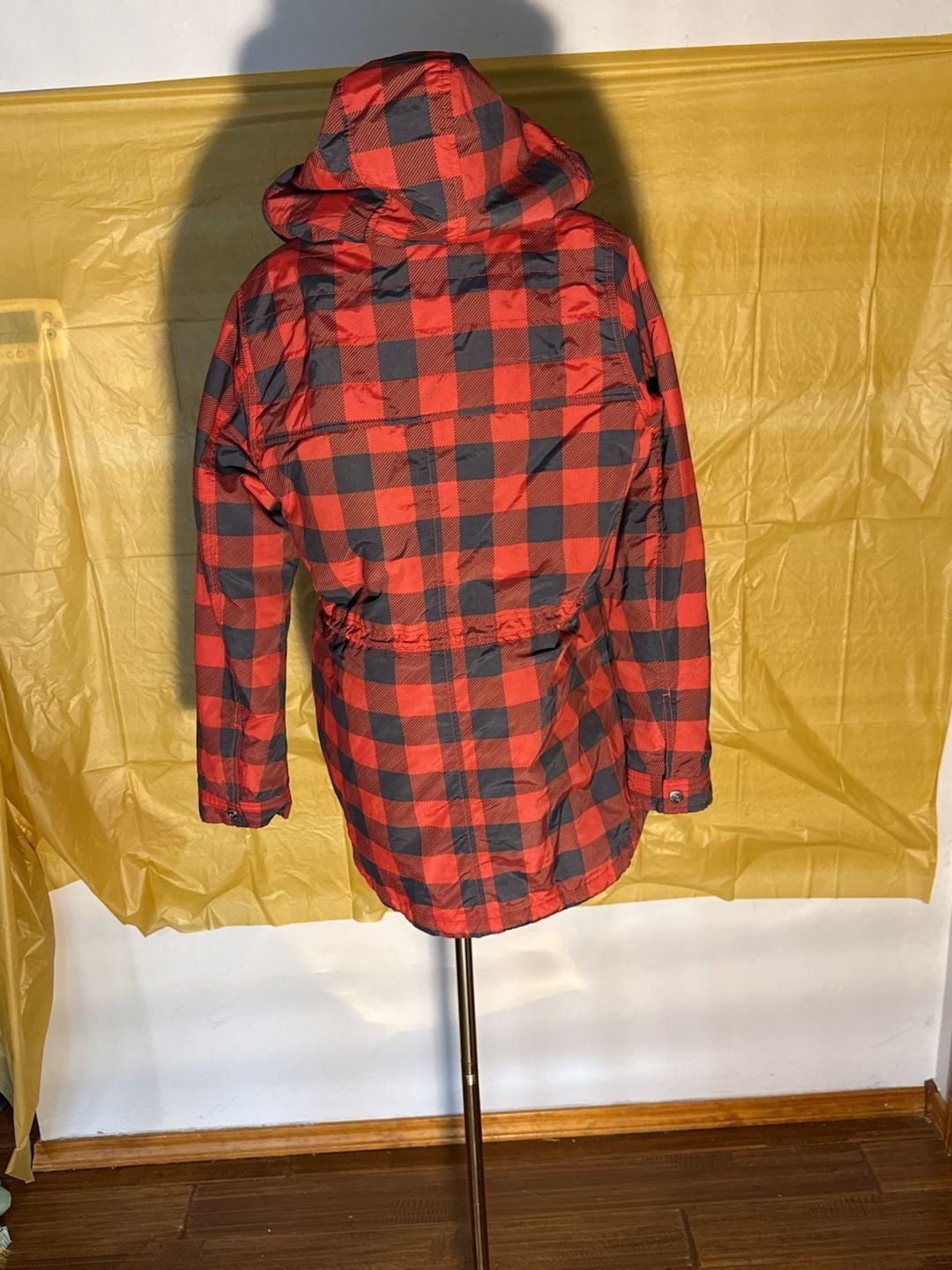 Columbia Chatfield Hill Jacket Size L Red Buffalo Plaid Sherpa Lined 4