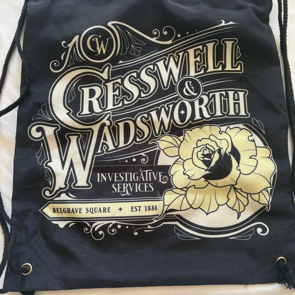 Owlcrate Cresswell & Wadsworth Drawstring Backpack