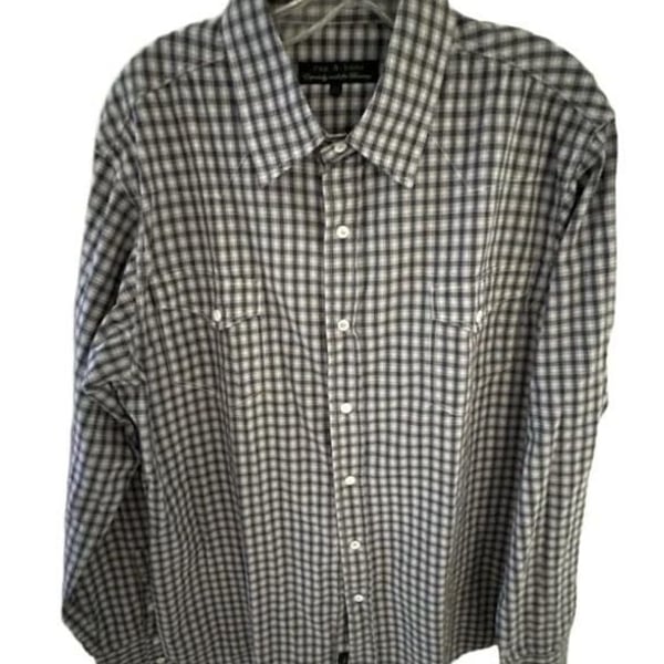 Rag & Bone Mens Plaid Western Shirt Size XXL