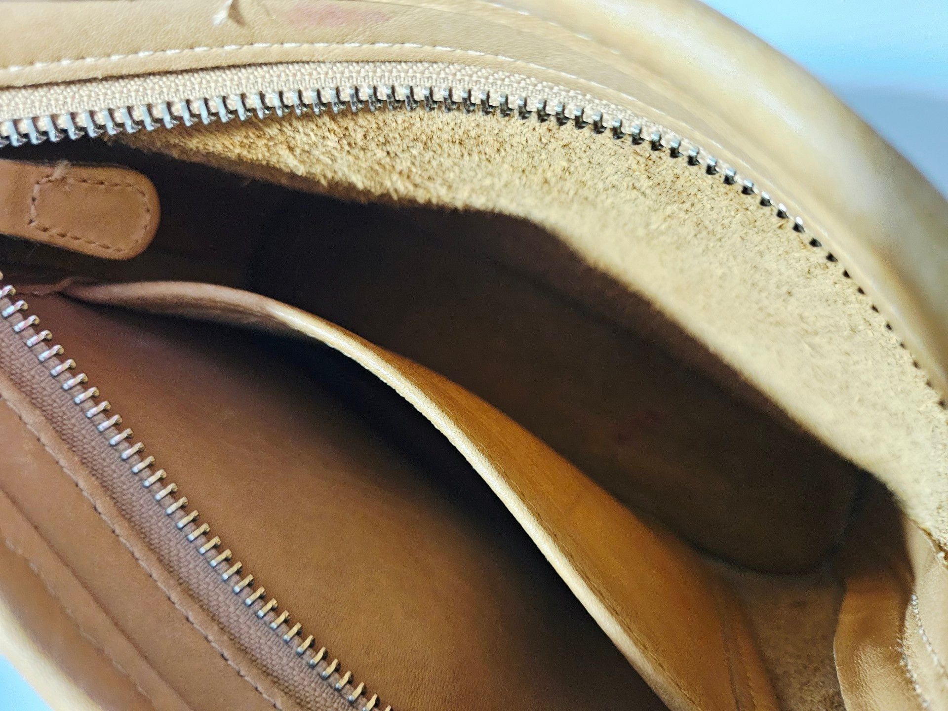 Vintage Coach Legacy 1990 Bucket Bag Crossbody British Tan Brown Leather 9062 7