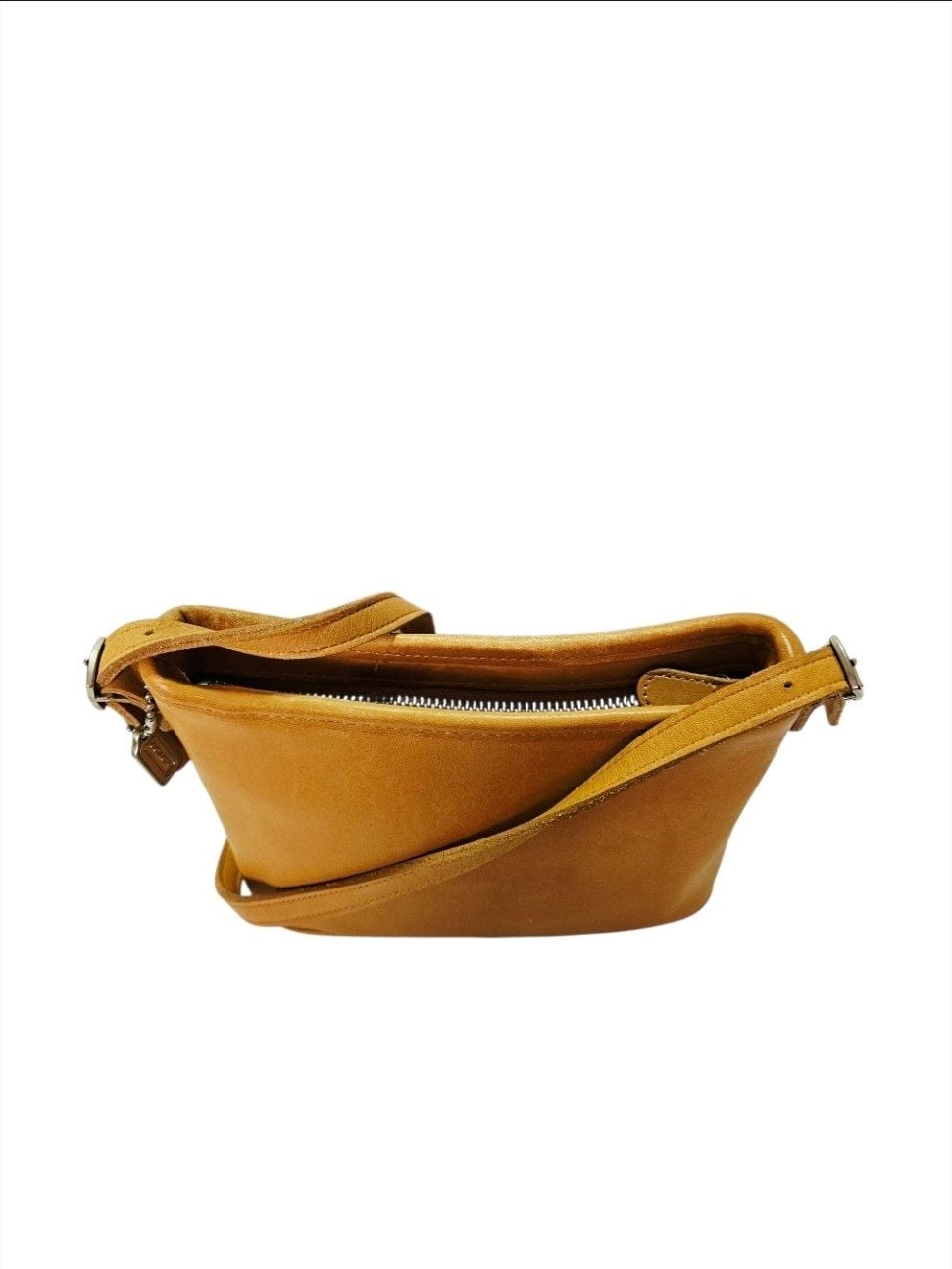 Vintage Coach Legacy 1990 Bucket Bag Crossbody British Tan Brown Leather 9062 10