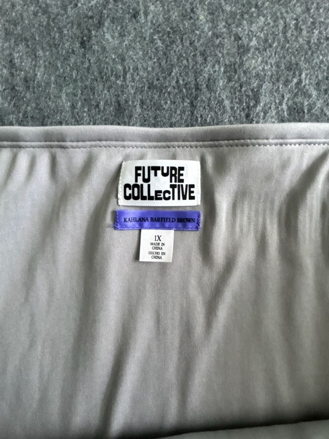 Future Collective Sequin Mini Skirt Size 1X Silver Party 5