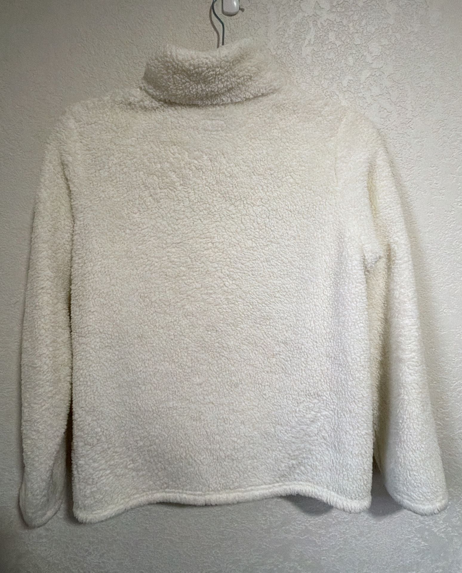 Patagonia Los Gatos 1/4-Zip Fleece Pullover XXL 16-18 White Cream 4