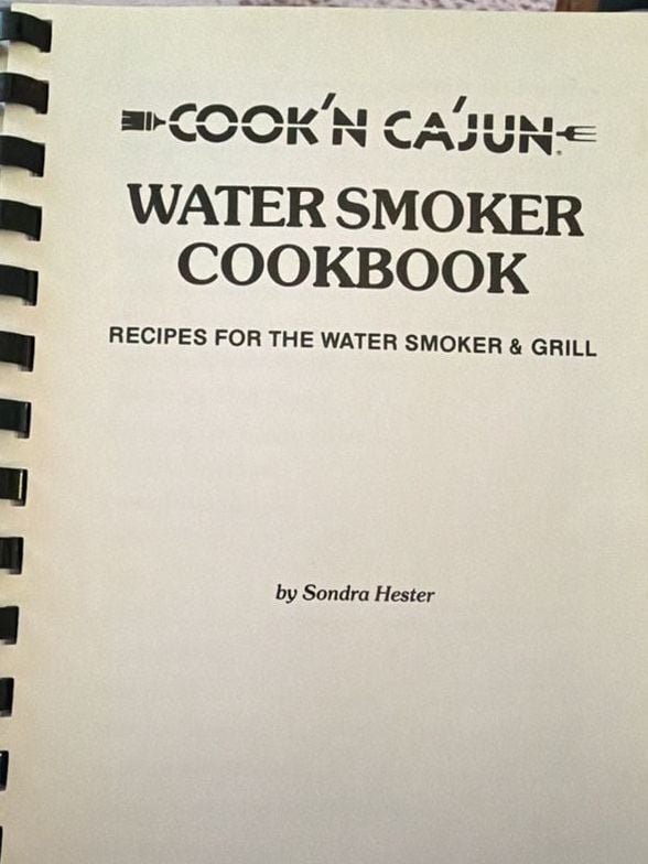 Cook'n Ca'jun Water Smoker Cookbook By Sondra Hester 1984 Vintage 2
