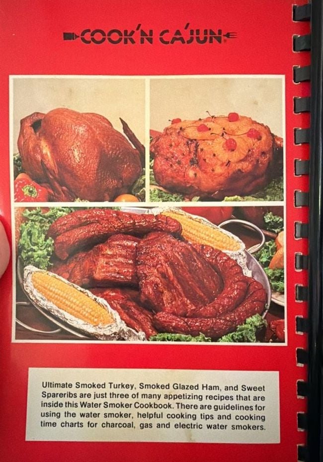 Cook'n Ca'jun Water Smoker Cookbook By Sondra Hester 1984 Vintage 5
