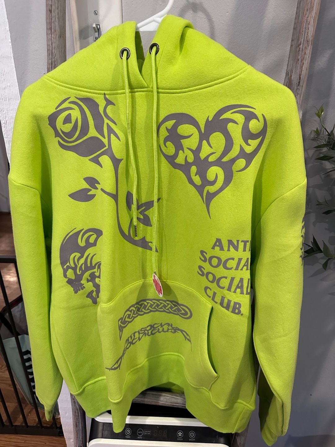 Anti Social Social Club Neon Yellow Hoodie 2