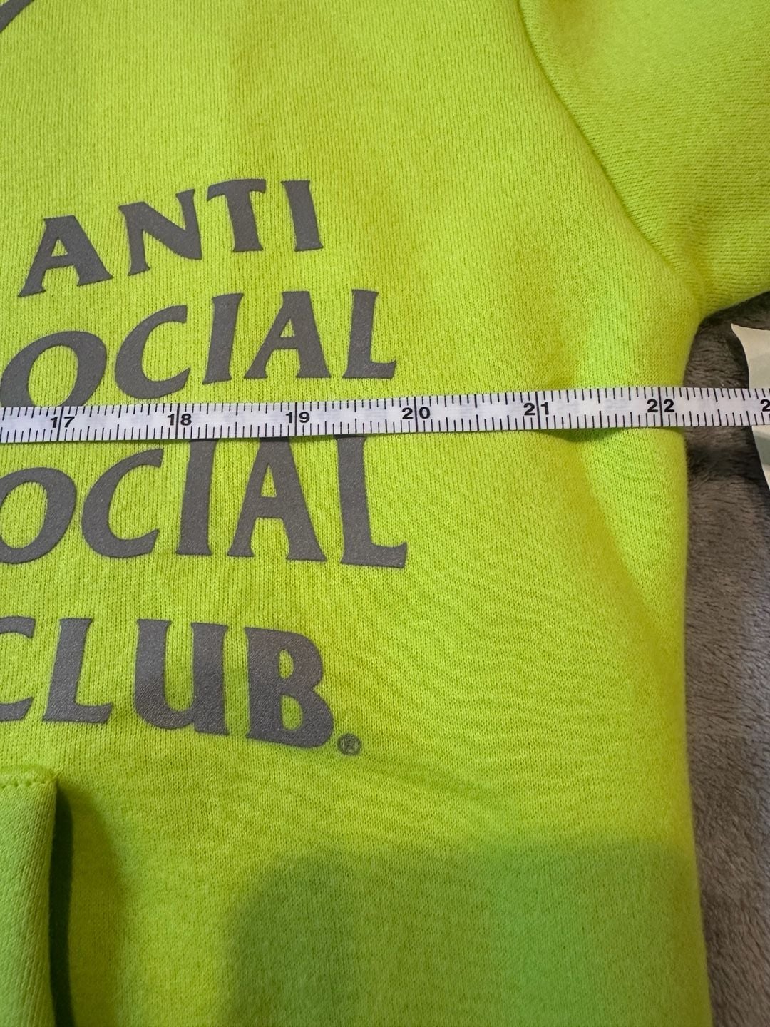 Anti Social Social Club Neon Yellow Hoodie 7