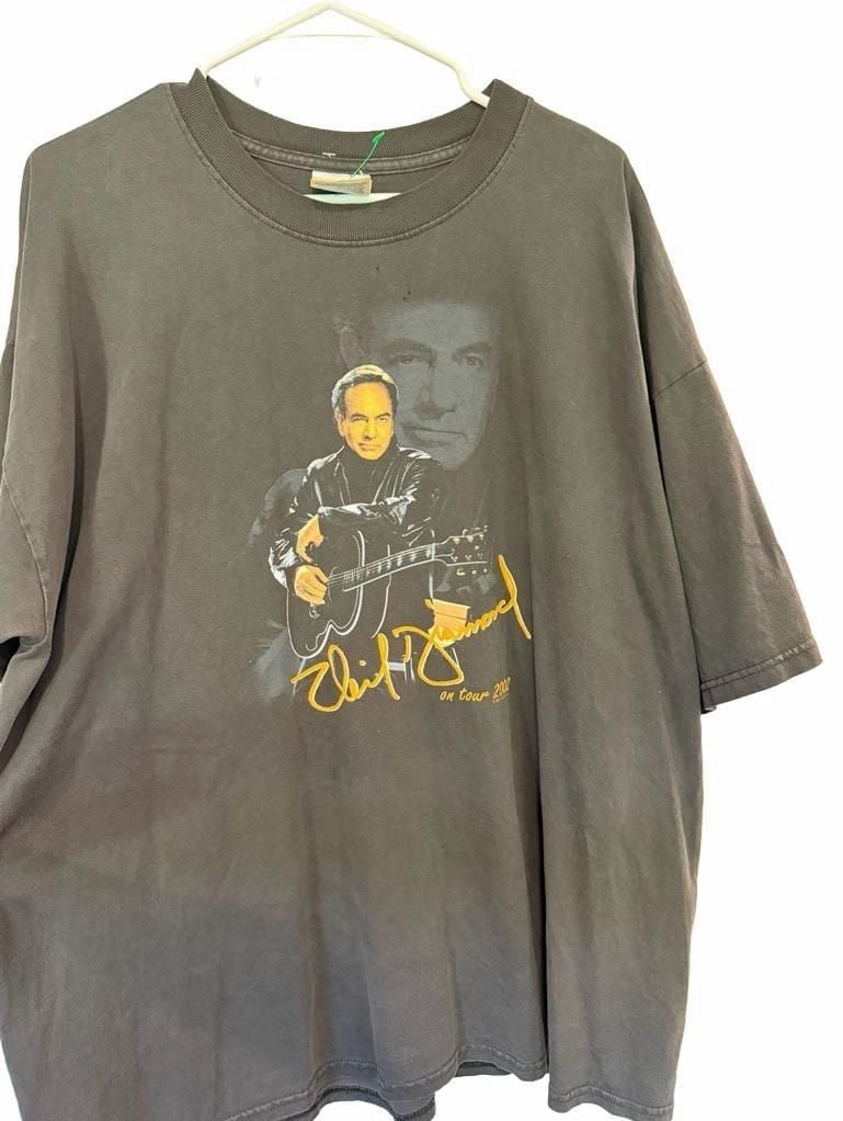 Gildan Neil Diamond Concert T-Shirt Size XXL 2002 Tour Vintage 2