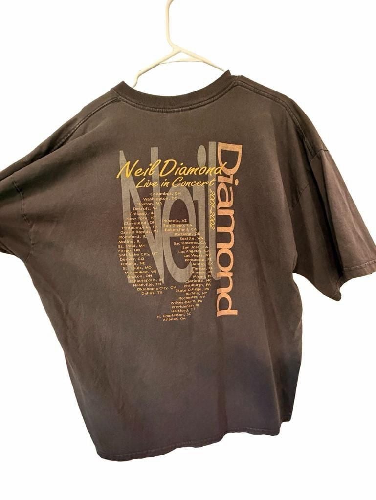 Gildan Neil Diamond Concert T-Shirt Size XXL 2002 Tour Vintage 6