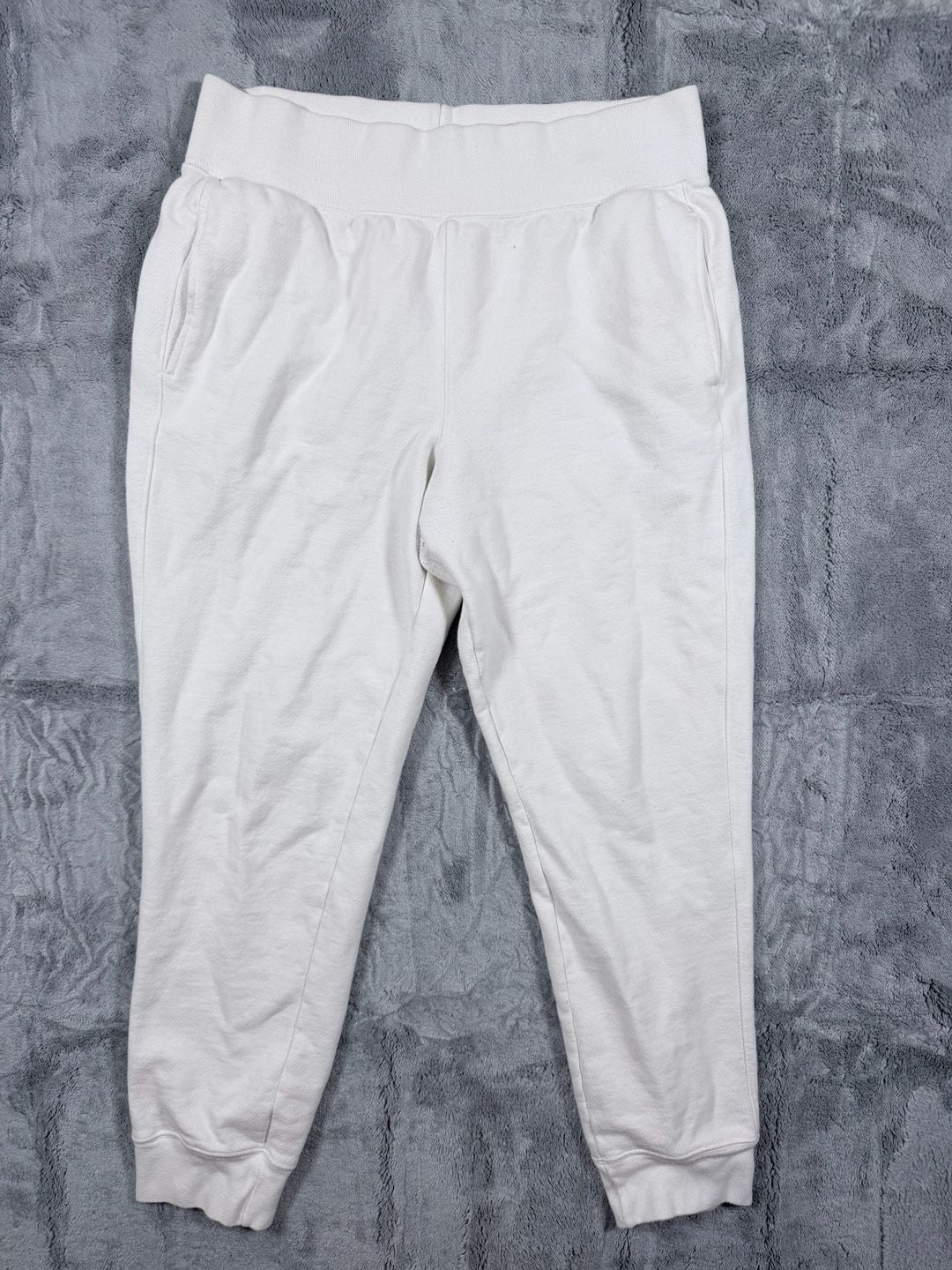 Champion Reverse Weave Joggers Size X-Large White Sweatpants 2