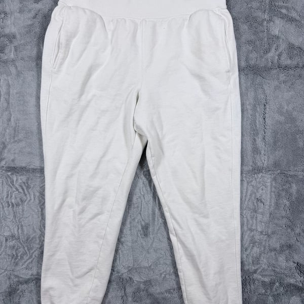 Champion Reverse Weave Joggers Size X-Large White Sweatpants