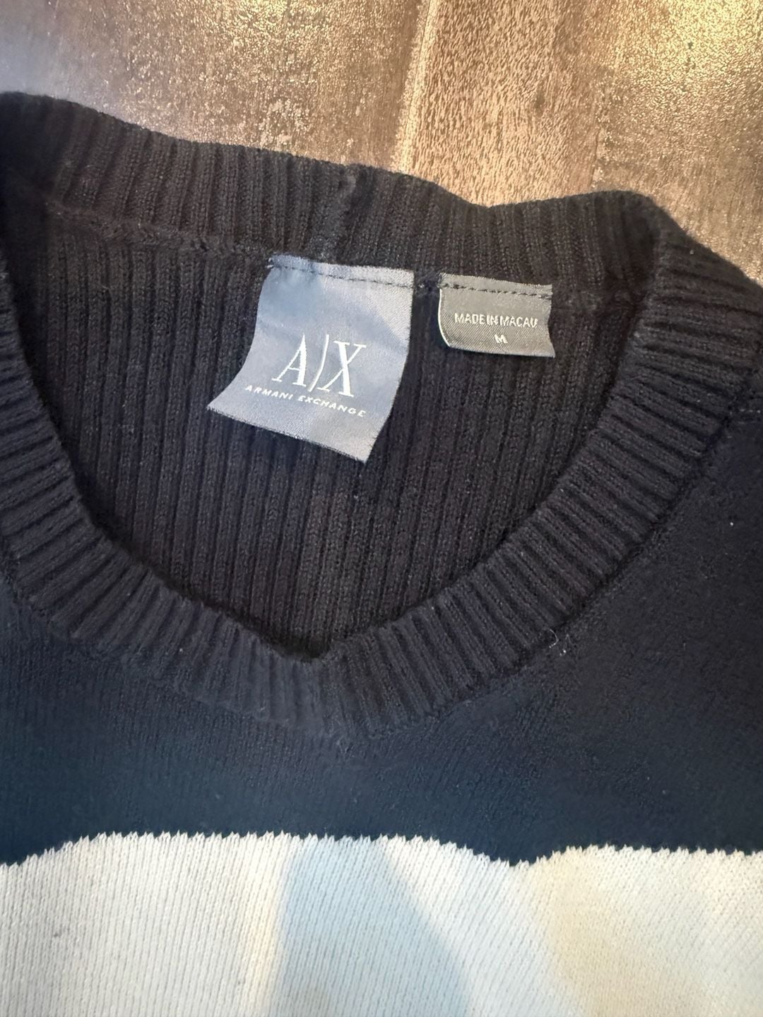 Armani Exchange Sweater Black Graphic Logo 7