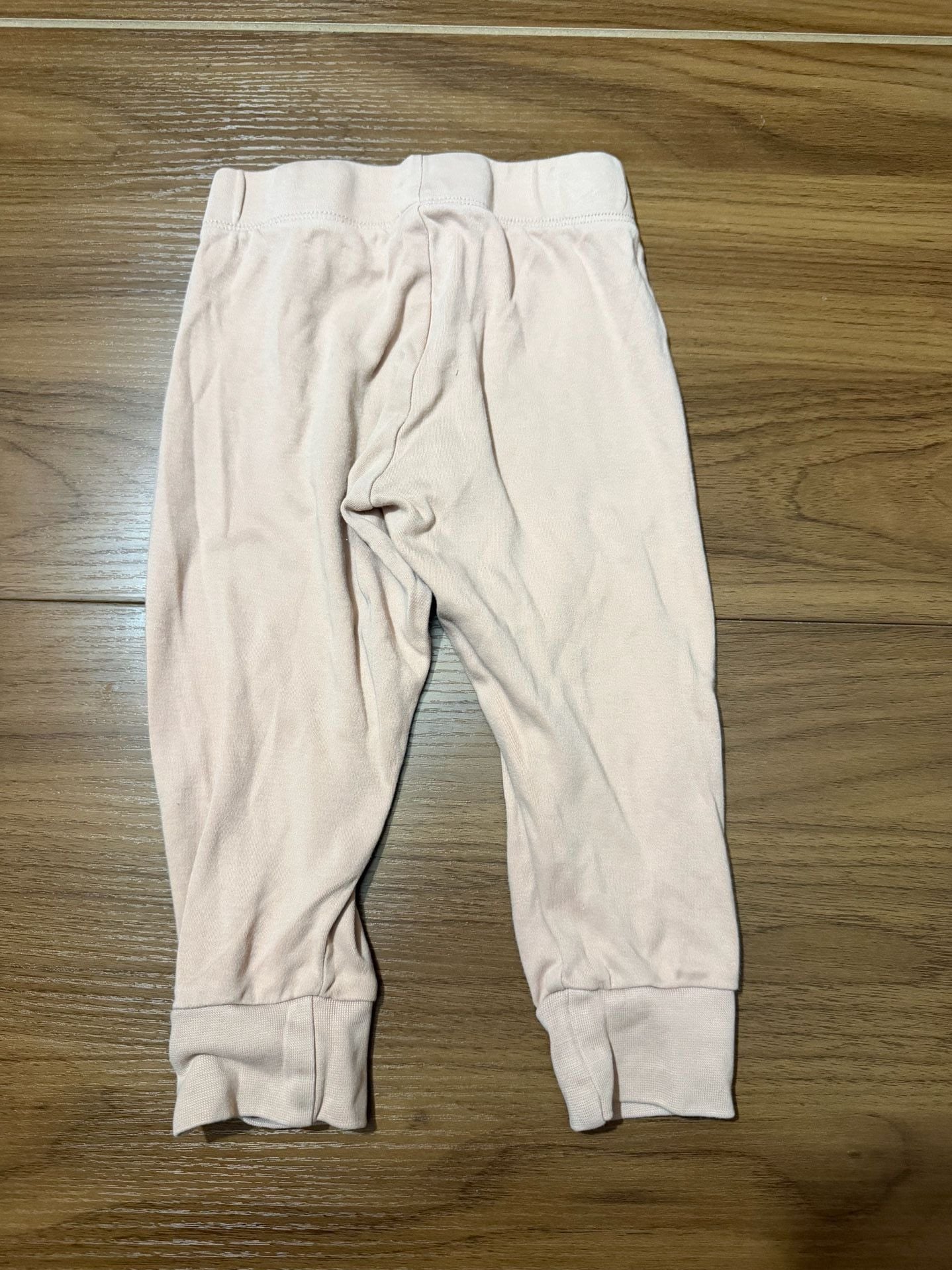 H&M Lounge Set Size 18-24M Pink Stripe Long Sleeve Shirt Jogger Pants 5