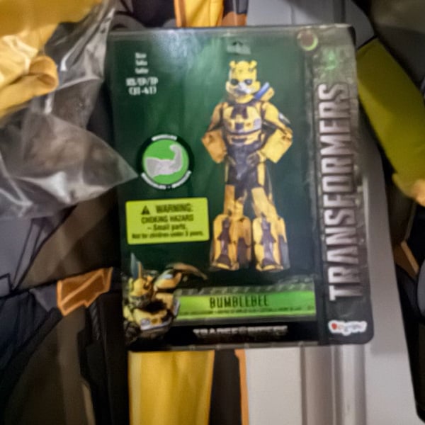 Disguise Transformers Bumblebee Costume Size XS (3-4) With Mask