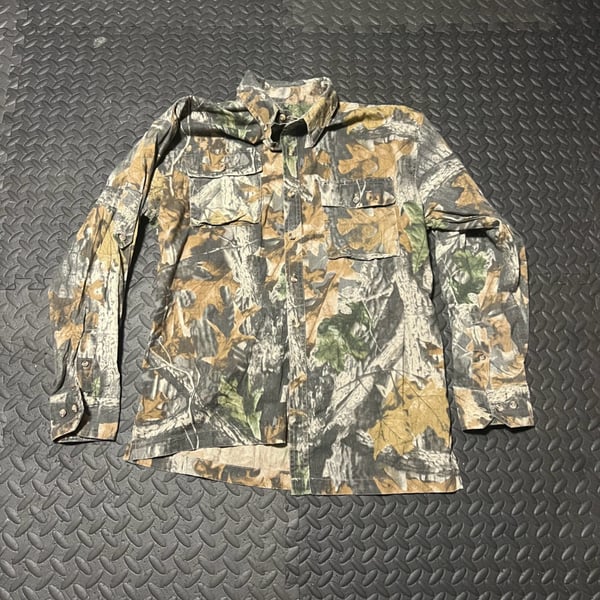 Merrill & Forbes Ranger Camo Button Up Shirt Tree Bark Hunting
