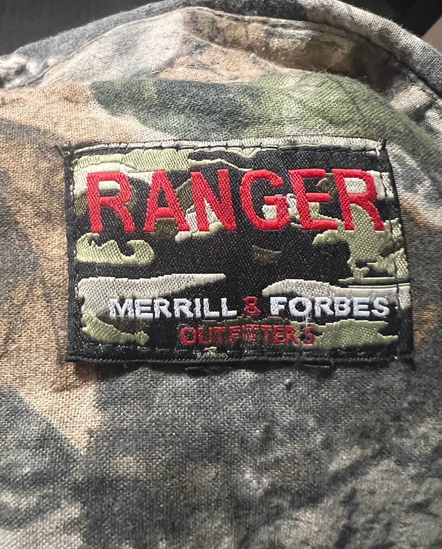 Merrill & Forbes Ranger Camo Button Up Shirt Tree Bark Hunting 3