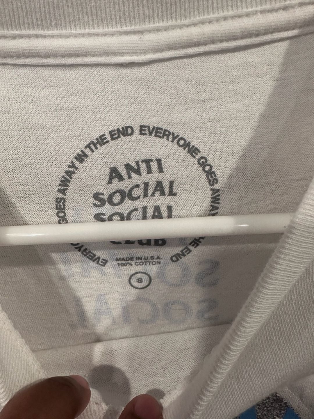 Anti Social Social Club X Fragment Interference Tee Size S 3
