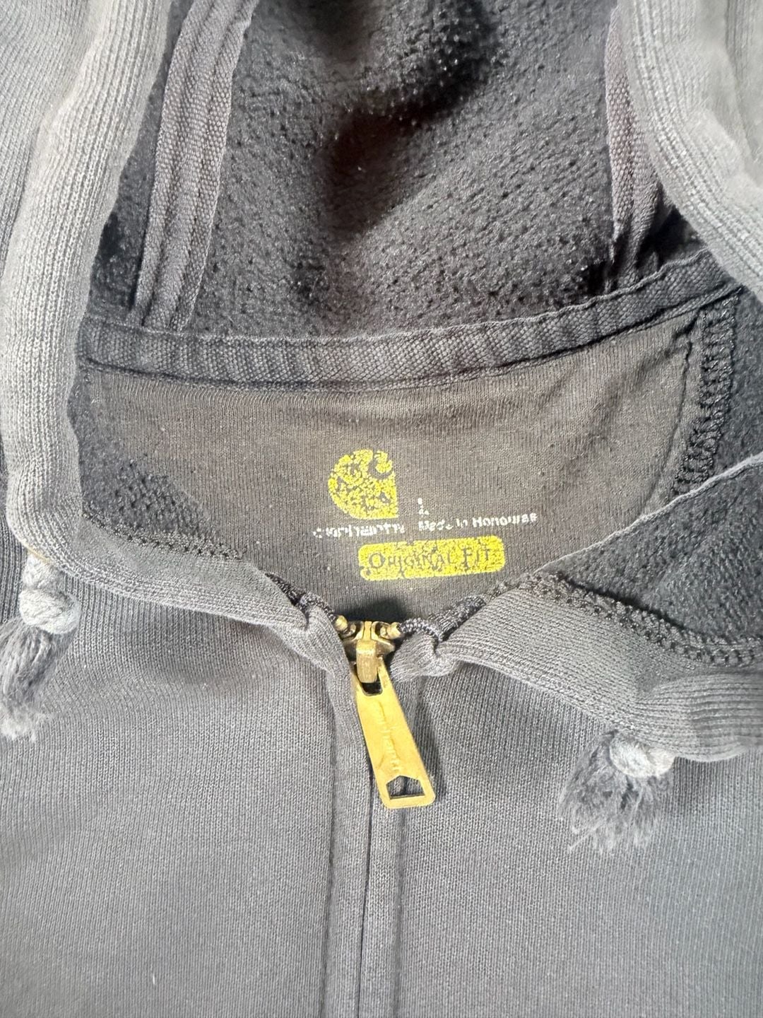 Carhartt Full Zip Hoodie Size L Gray Original Fit 5