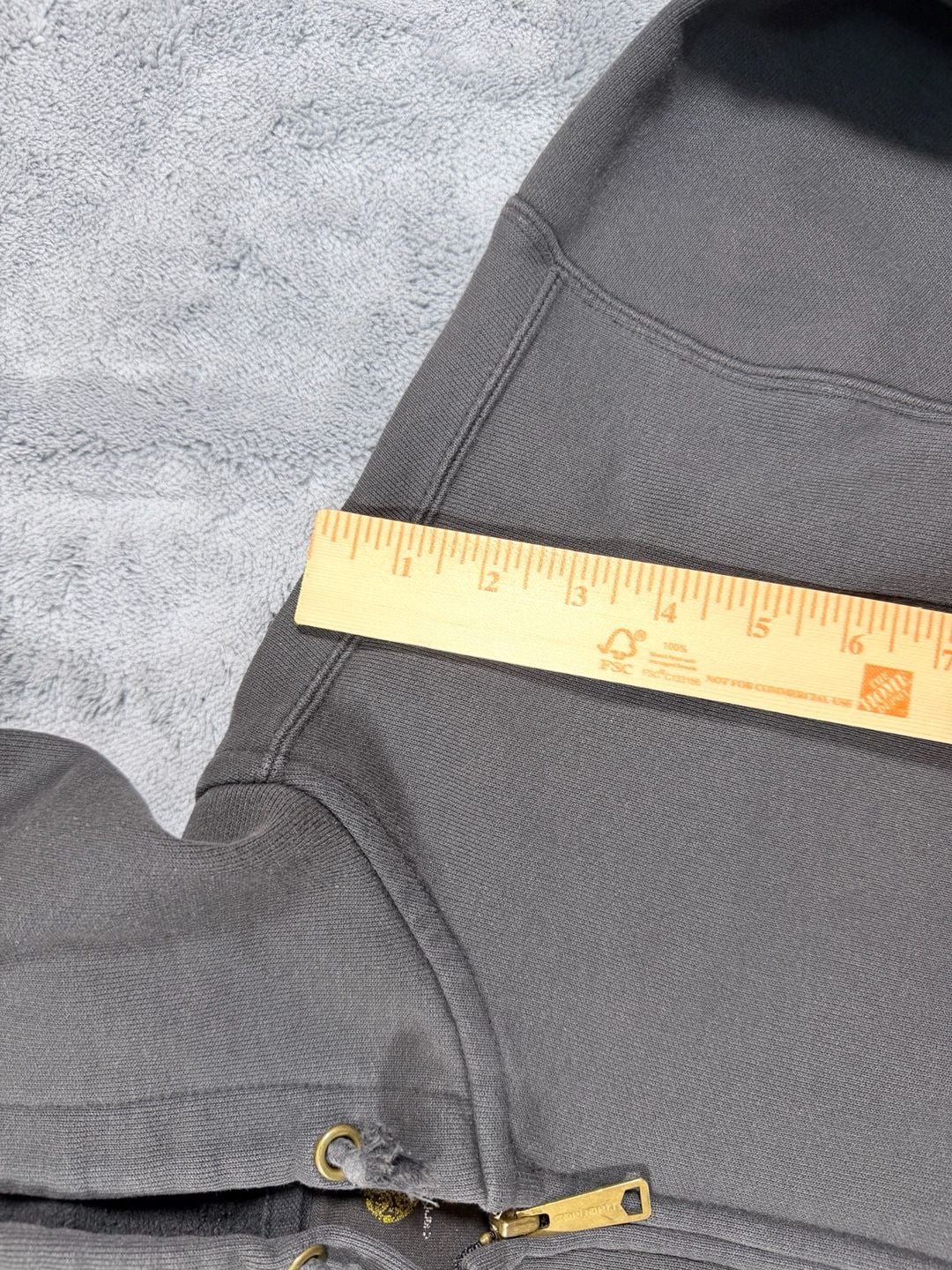 Carhartt Full Zip Hoodie Size L Gray Original Fit 7