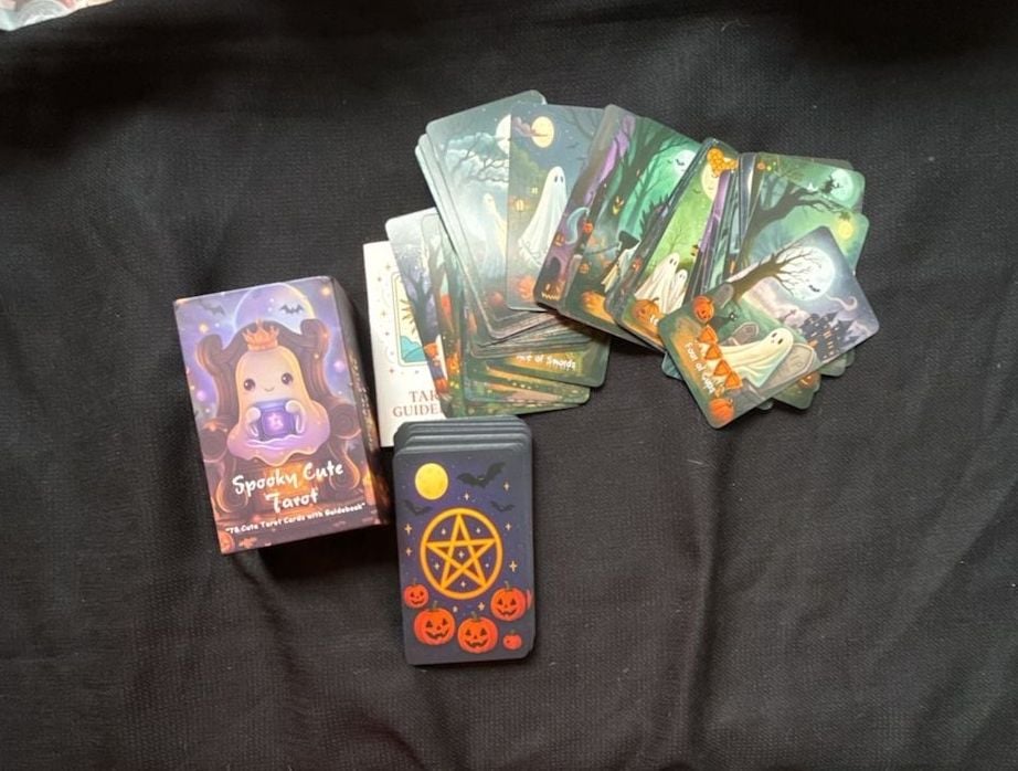 Spooky Cute Tarot Deck 78 Cute Tarot Cards with Guidebook 3