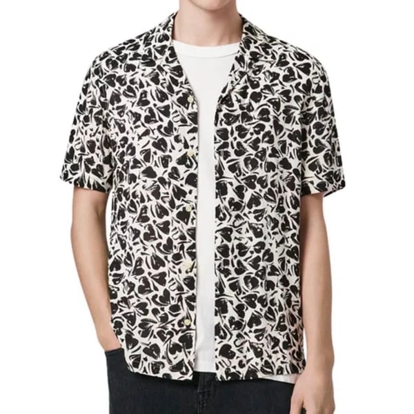 AllSaints Heartbreak Short Sleeve Shirt Size M 
