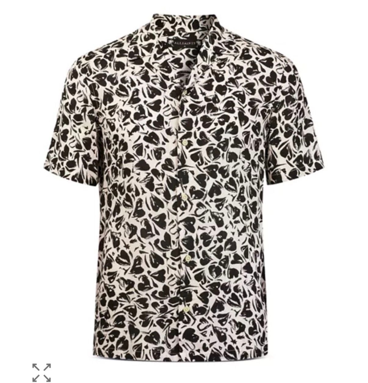 AllSaints Heartbreak Short Sleeve Shirt Size M 3