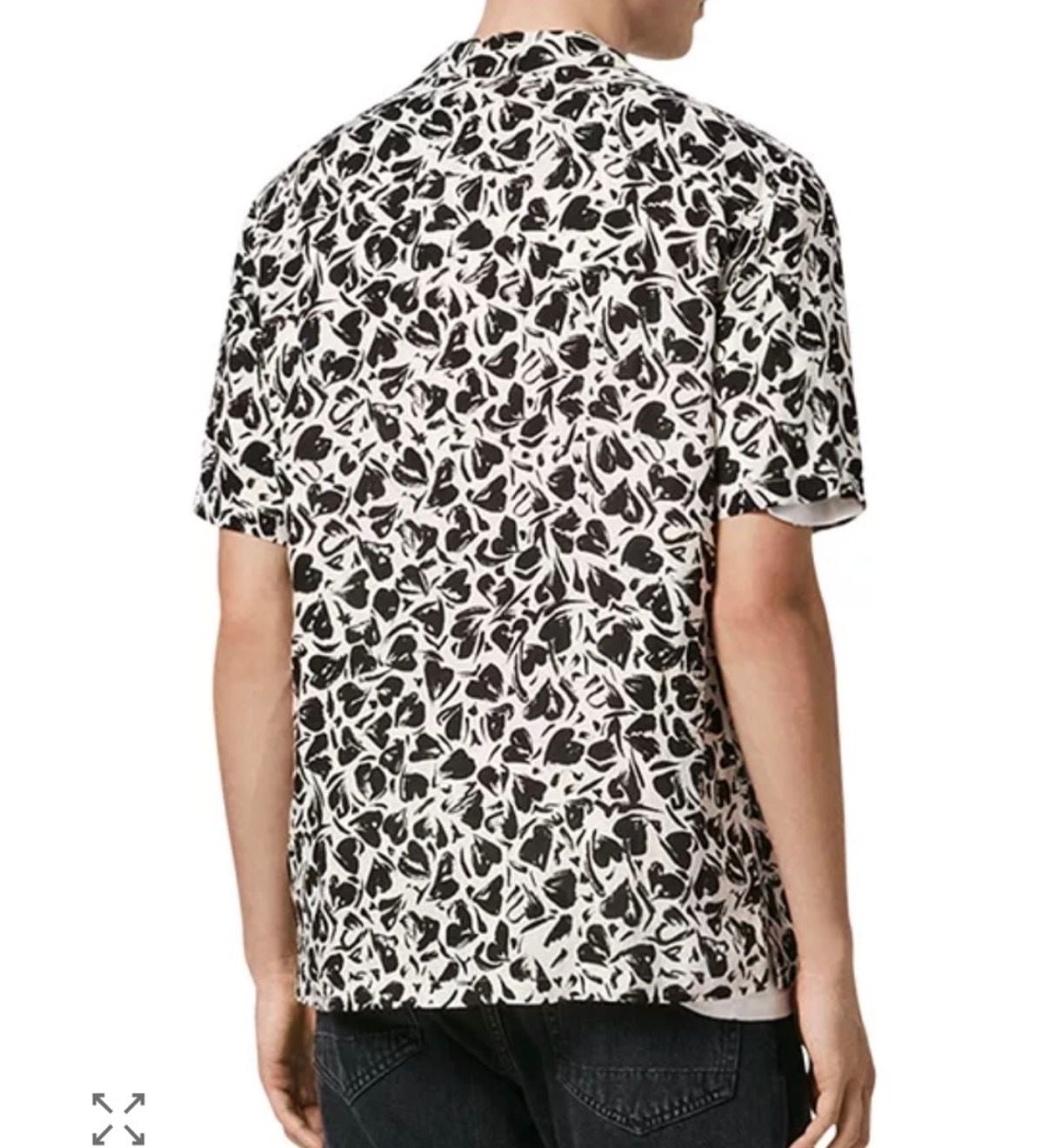 AllSaints Heartbreak Short Sleeve Shirt Size M 4