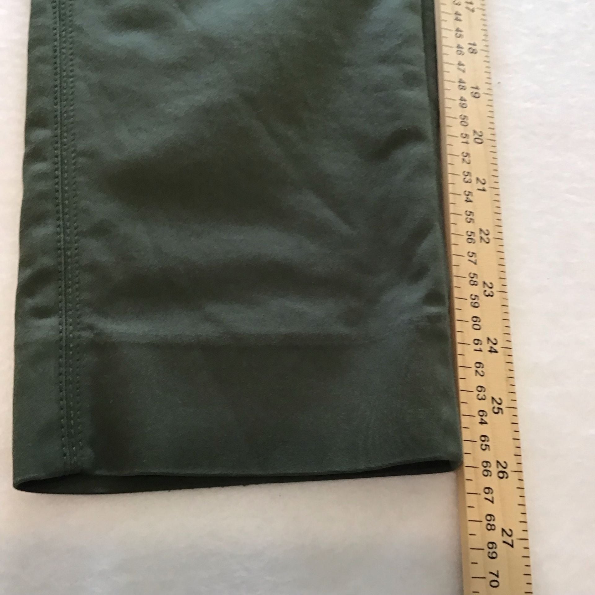 White House Black Market Slim Ankle Pants Size 12 Olive Green Office Travel 11