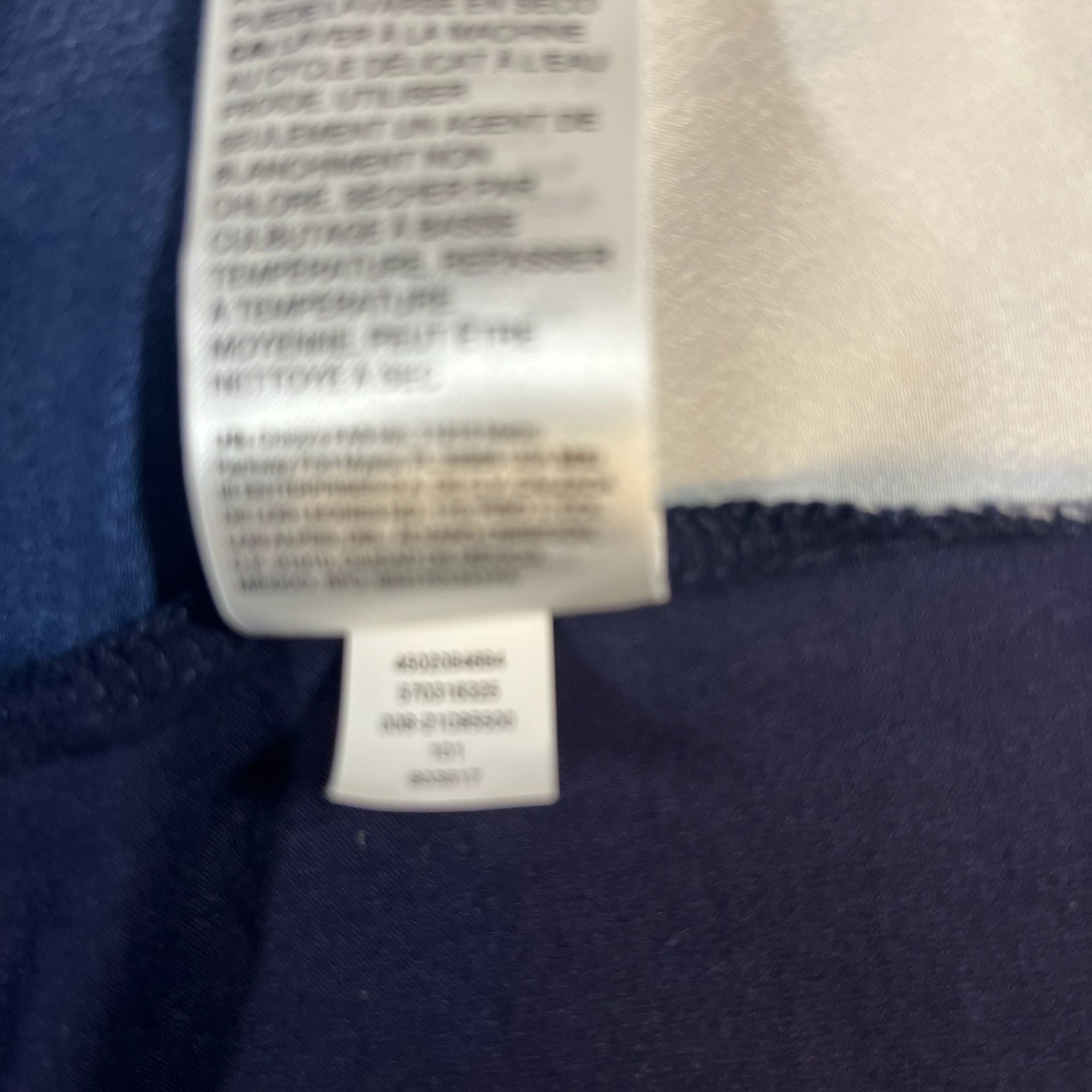 NWT Chico's Navy/White Long Sleeve Patterned Top Blouse Size 3 US Size XL  9