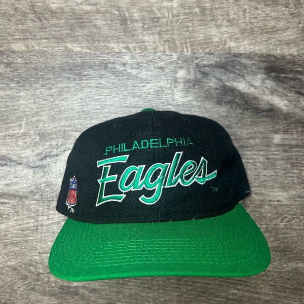 Sports Specialties Philadelphia Eagles Snapback Hat One Size Black and Green