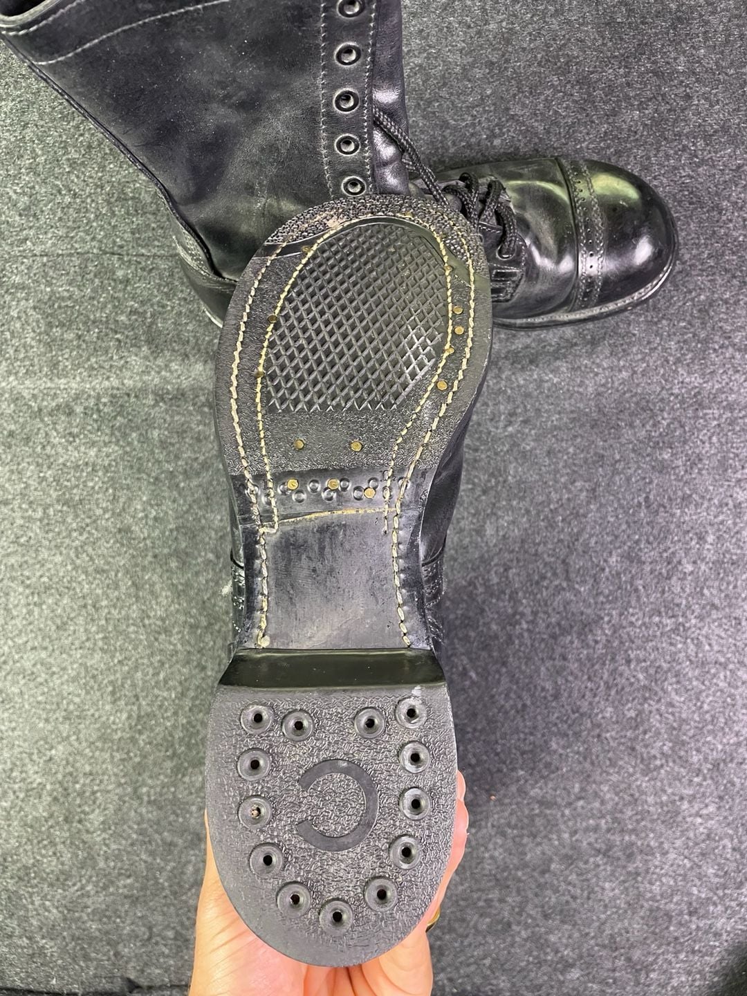 Corcoran 1500 10 Inch Jump Boot Size 9 D Black Leather 4