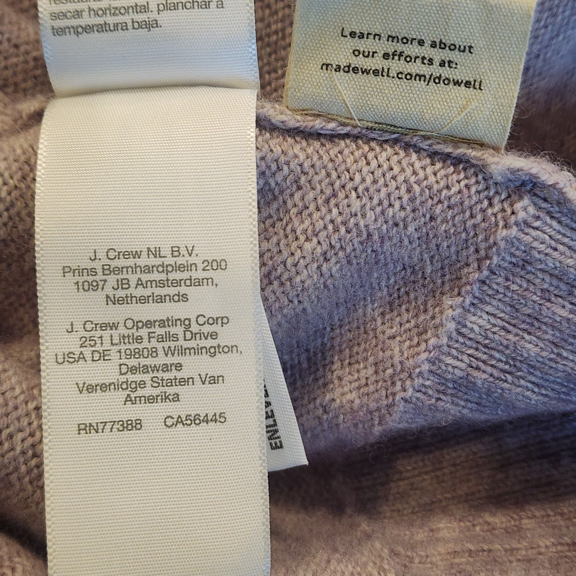 Madewell Cardigan Sweater Size S Purple Wool Blend V-Neck Academia, Soft Girl 8