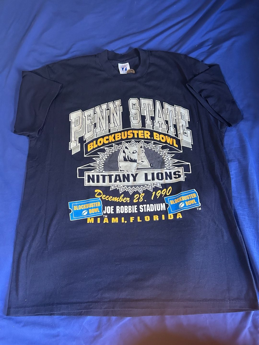 Logo 7 Vintage 1990 Penn State Blockbuster Bowl T-Shirt XL 2