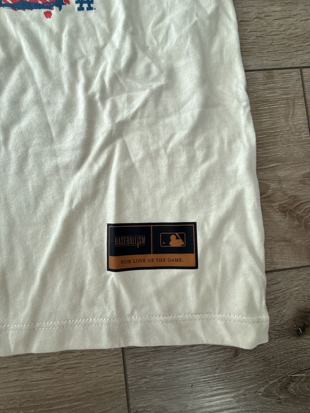 Baseballism Los Angeles Dodgers Crayon Series T-Shirt Size YL Cream 6
